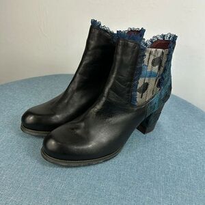 Spring Step L'Artiste Bata Leather Round Toe Ankle Boots Size 9.5/10